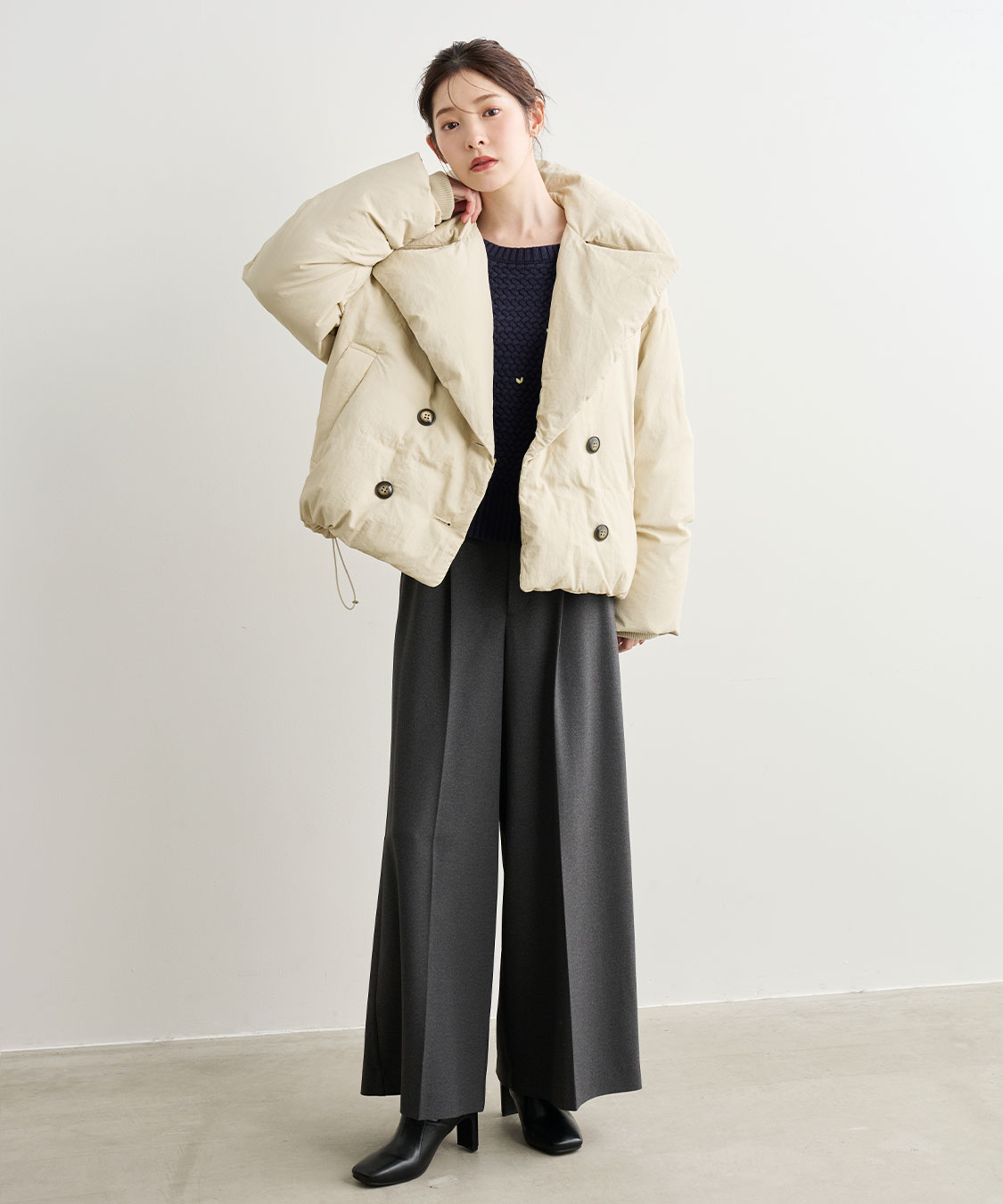 パファービッグカラーダウンコート｜PETAL ONLINE（ペタルオンライン）