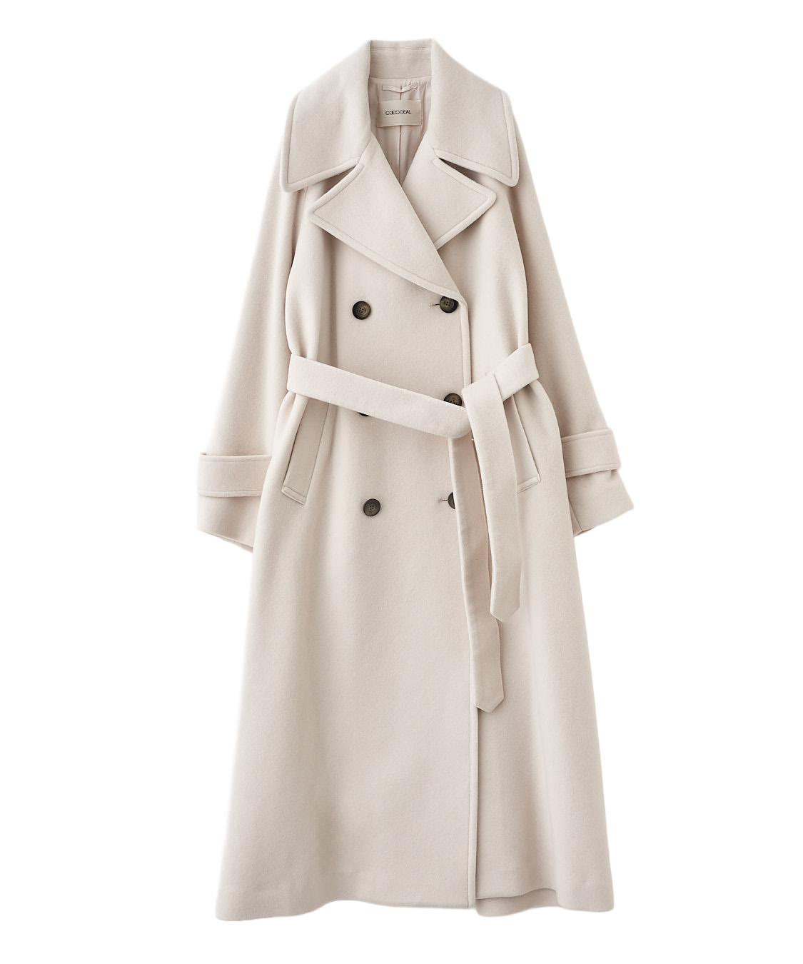 COAT PRE ORDER対象アイテム】ビッグカラーロングトレンチコート
