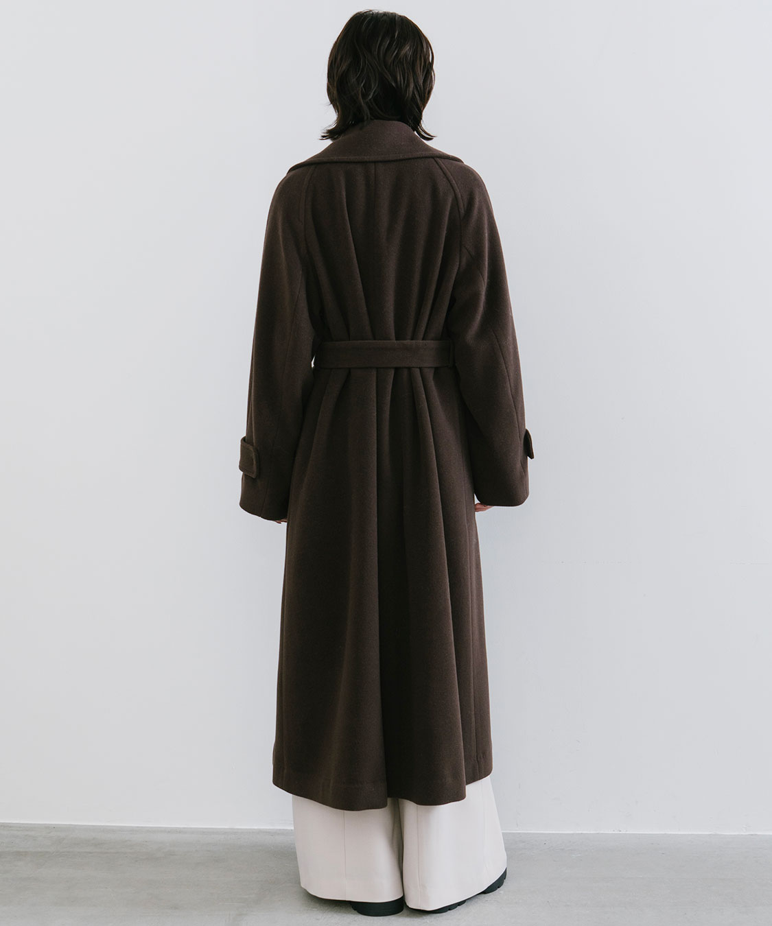 COAT PRE ORDER対象アイテム】ビッグカラーロングトレンチコート