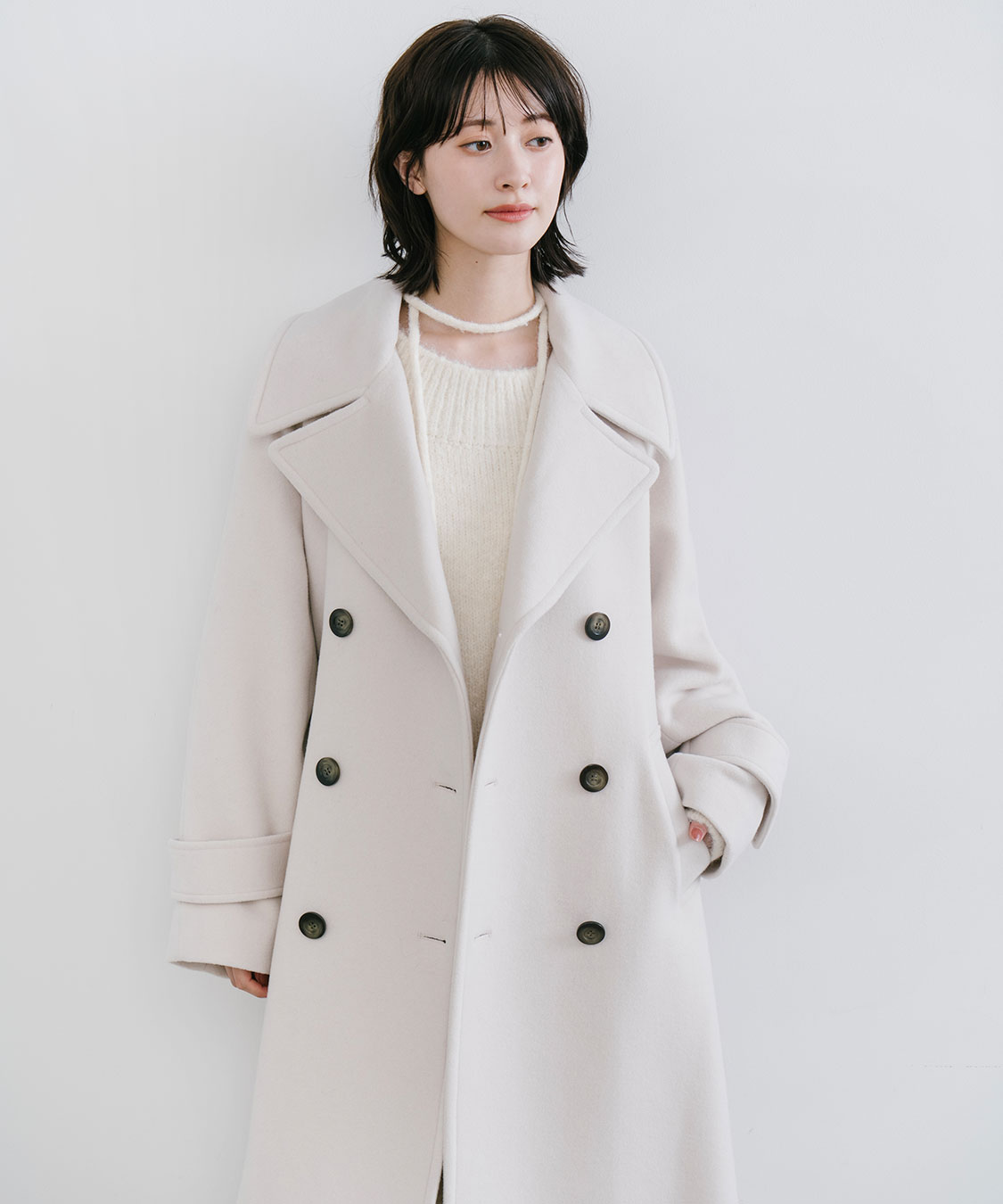 COCO DEAL ビッグカラーロングトレンチコート ビッグカラーロングトレンチコート｜PETAL ONLINE（ペタルオンライン）