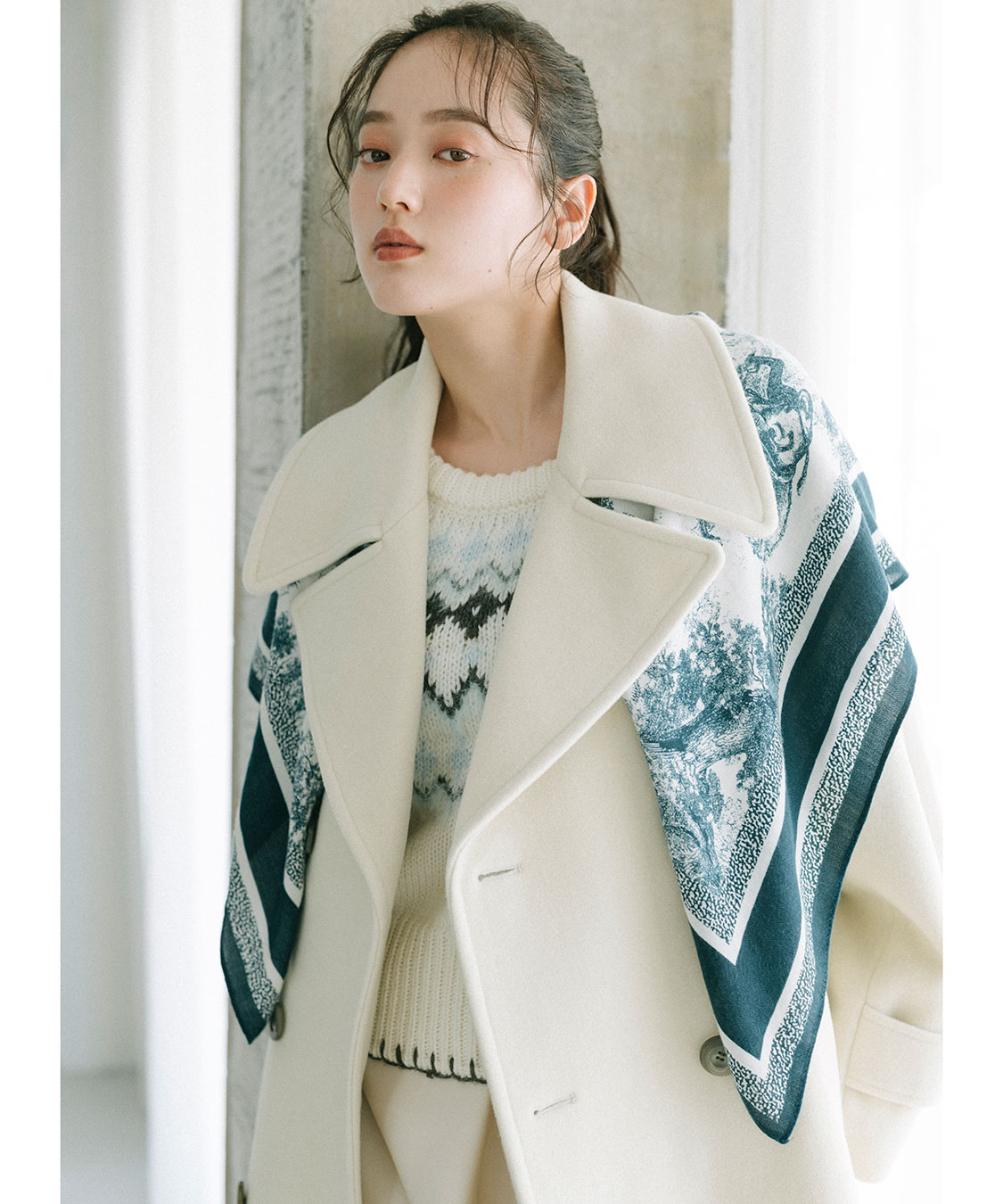 ビッグカラーロングトレンチコート｜PETAL ONLINE（ペタルオンライン）