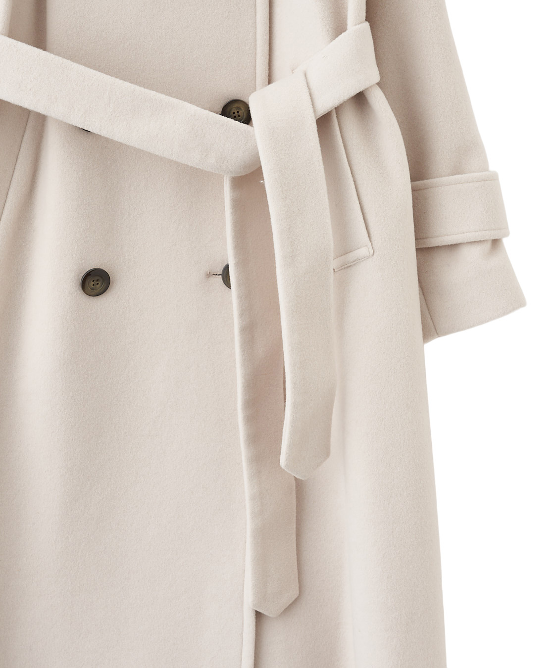 COAT PRE ORDER対象アイテム】ビッグカラーロングトレンチコート