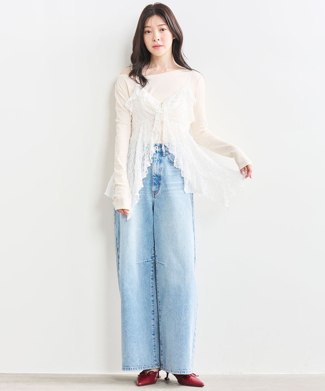 COCO DEAL レースメローデザイントップス COCO DEAL レースメロー