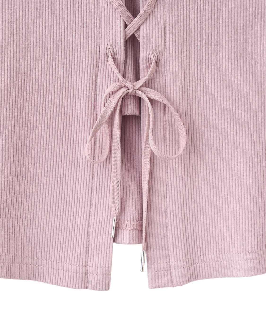 レースアップ前後2WAYリブトップス｜PETAL ONLINE（ペタルオンライン）