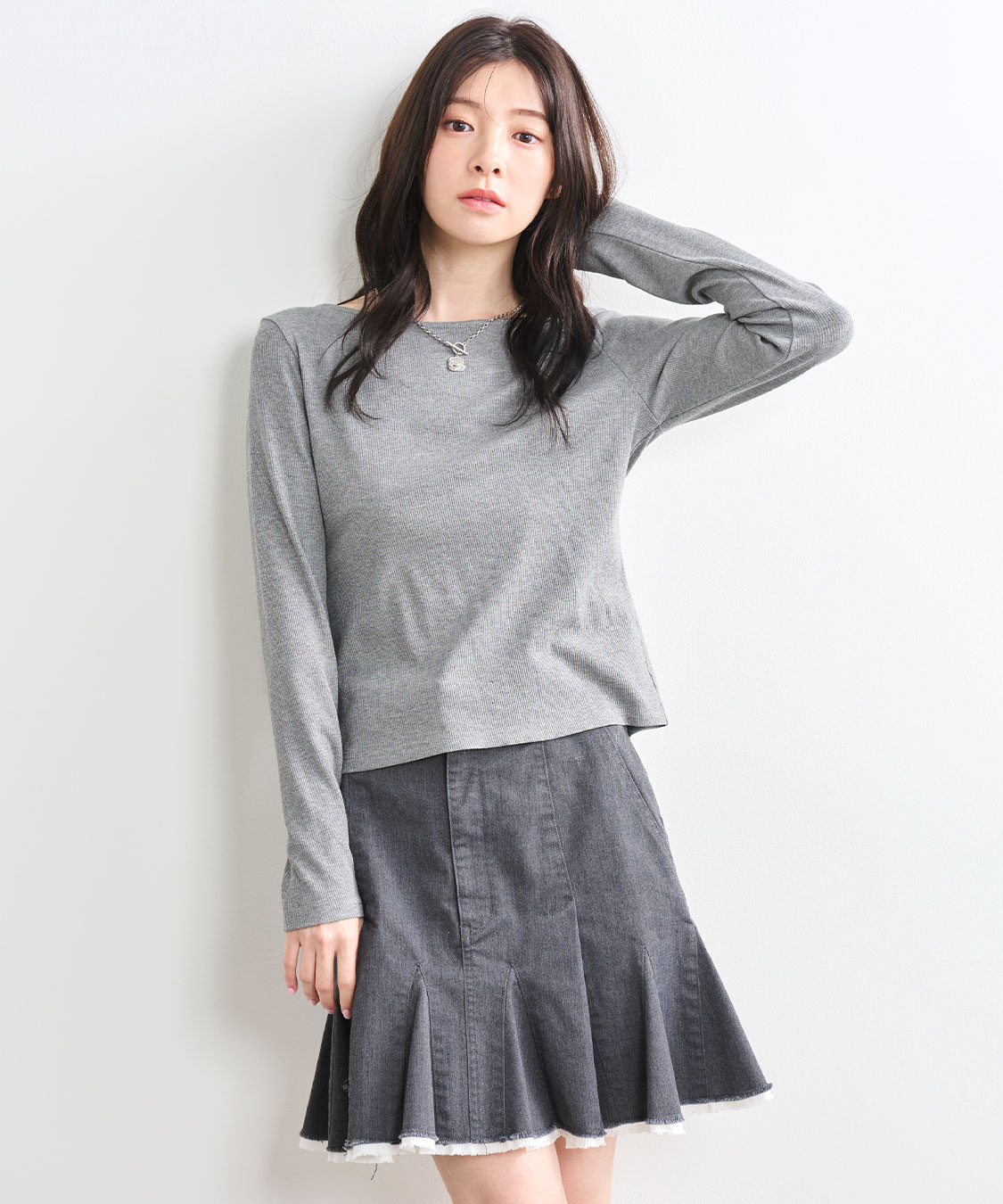 トップス a レースアップ前後2WAYリブトップス｜PETAL ONLINE（ペタルオンライン）