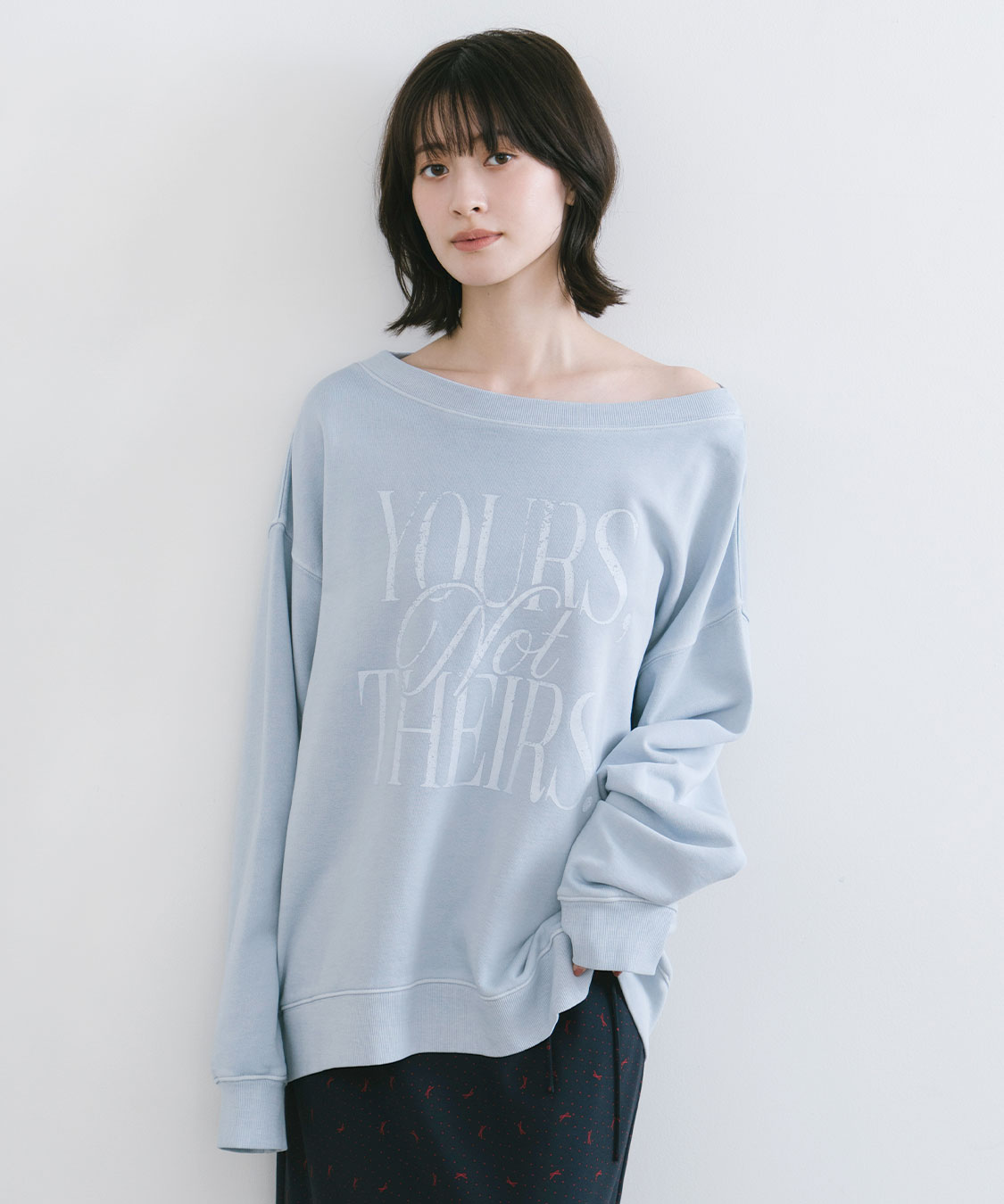 ロゴニットしスウェット　エメイン ロゴニットしスウェット エメイン ロゴニットスウェット｜PETAL ONLINE