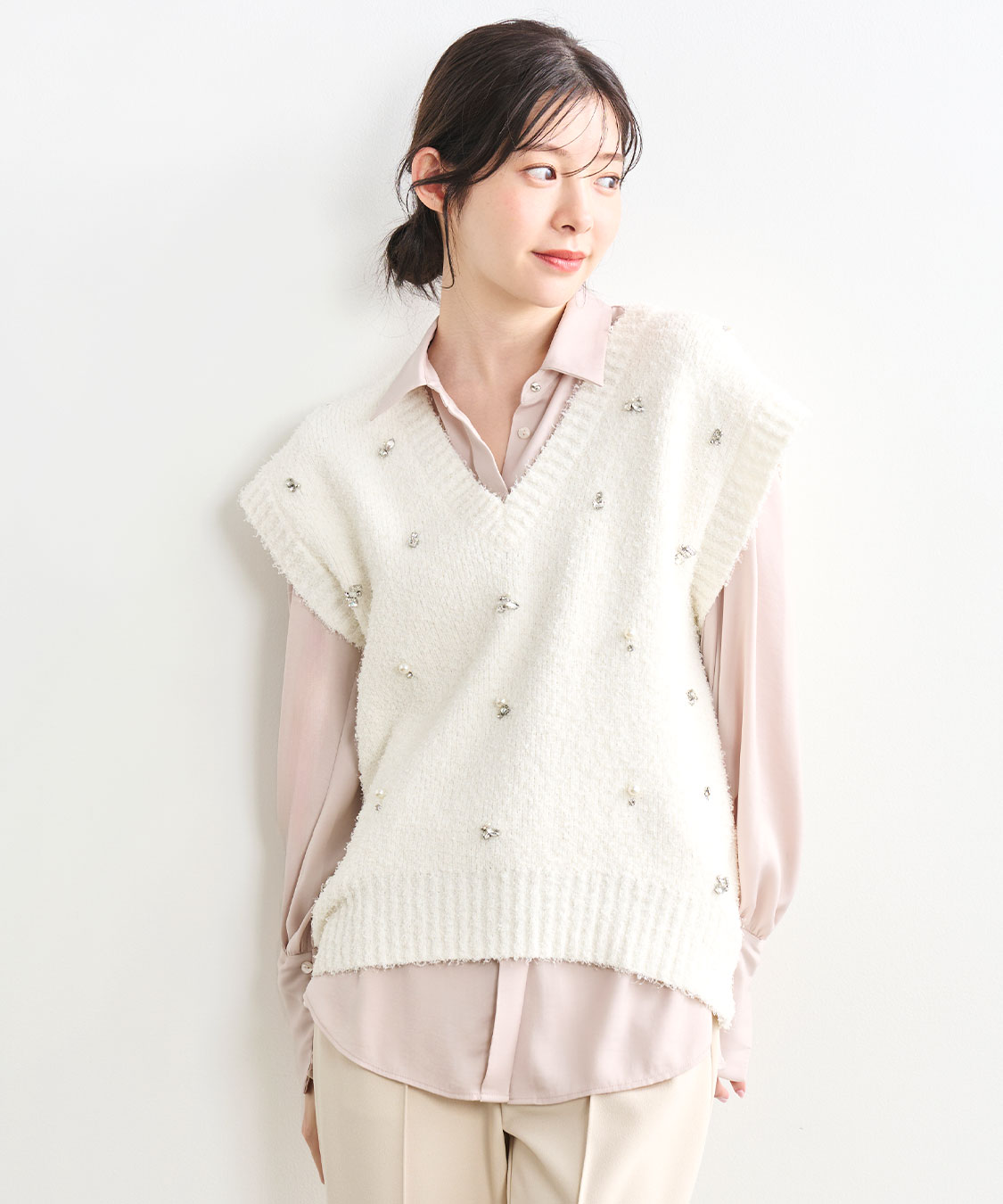 ビジューニットベスト｜PETAL ONLINE（ペタルオンライン）