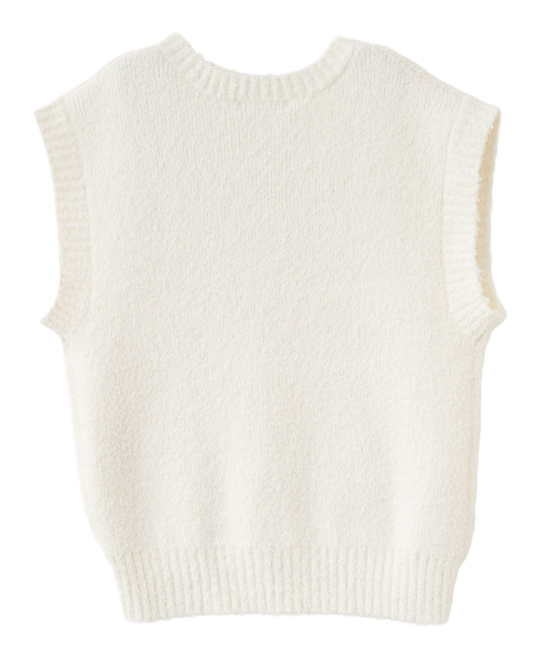 美品　ANNUAL クリーム色 ニットベスト ビジューニットベスト｜PETAL ONLINE（ペタルオンライン）