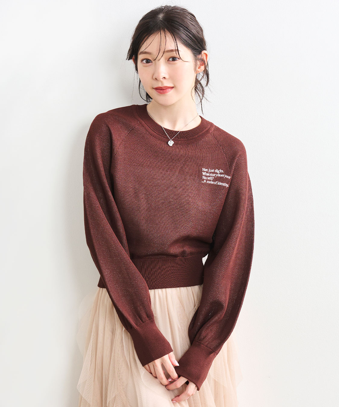 ラメジャカードスウェットライクニット｜PETAL ONLINE（ペタルオンライン）