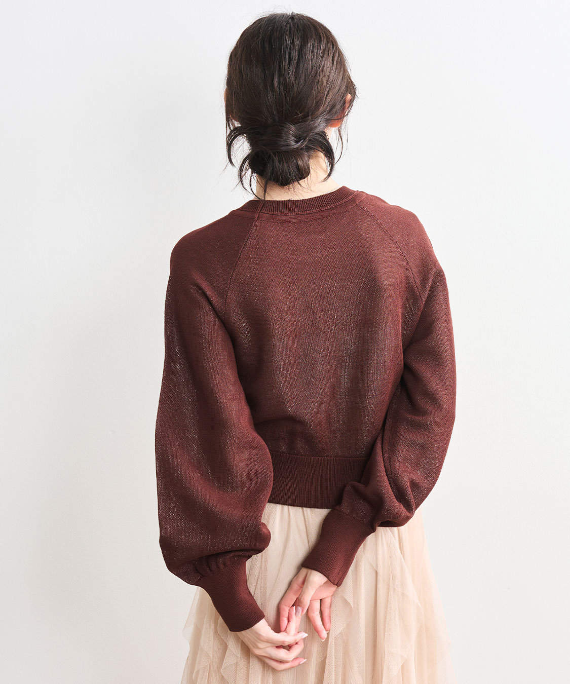 ラメジャカードスウェットライクニット｜PETAL ONLINE（ペタルオンライン）