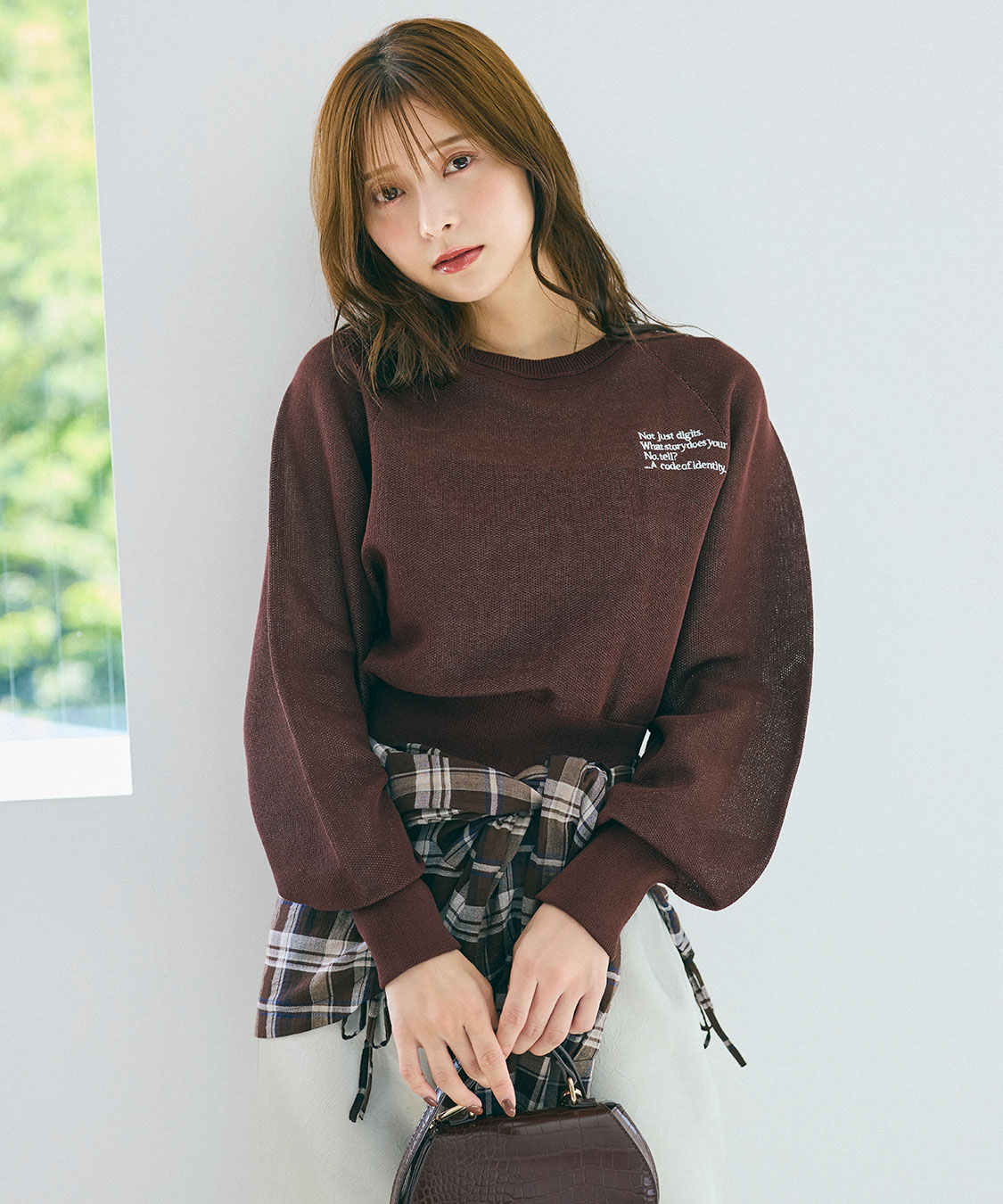 ラメジャカードスウェットライクニット｜PETAL ONLINE（ペタルオンライン）