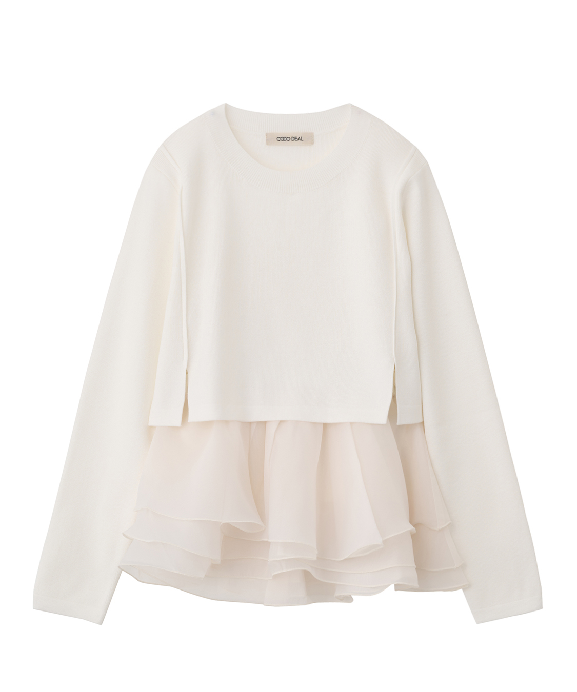 トップス CoCo オフショルダーメッシュベロアトップス｜PETAL ONLINE（ペタル