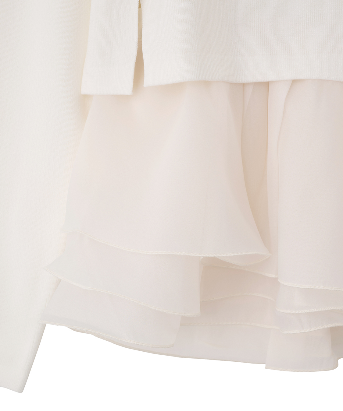 ペプラムブラウスレイヤードニット｜PETAL ONLINE（ペタル