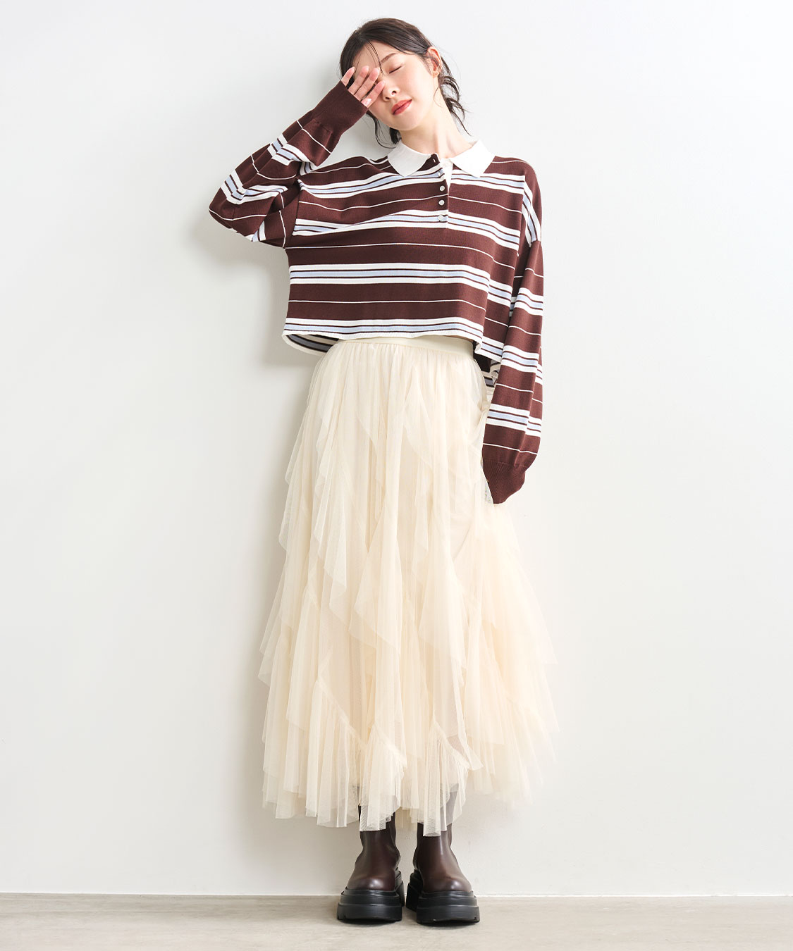 macaron確認用 マルチボーダーラガーニット｜PETAL ONLINE（ペタルオンライン）