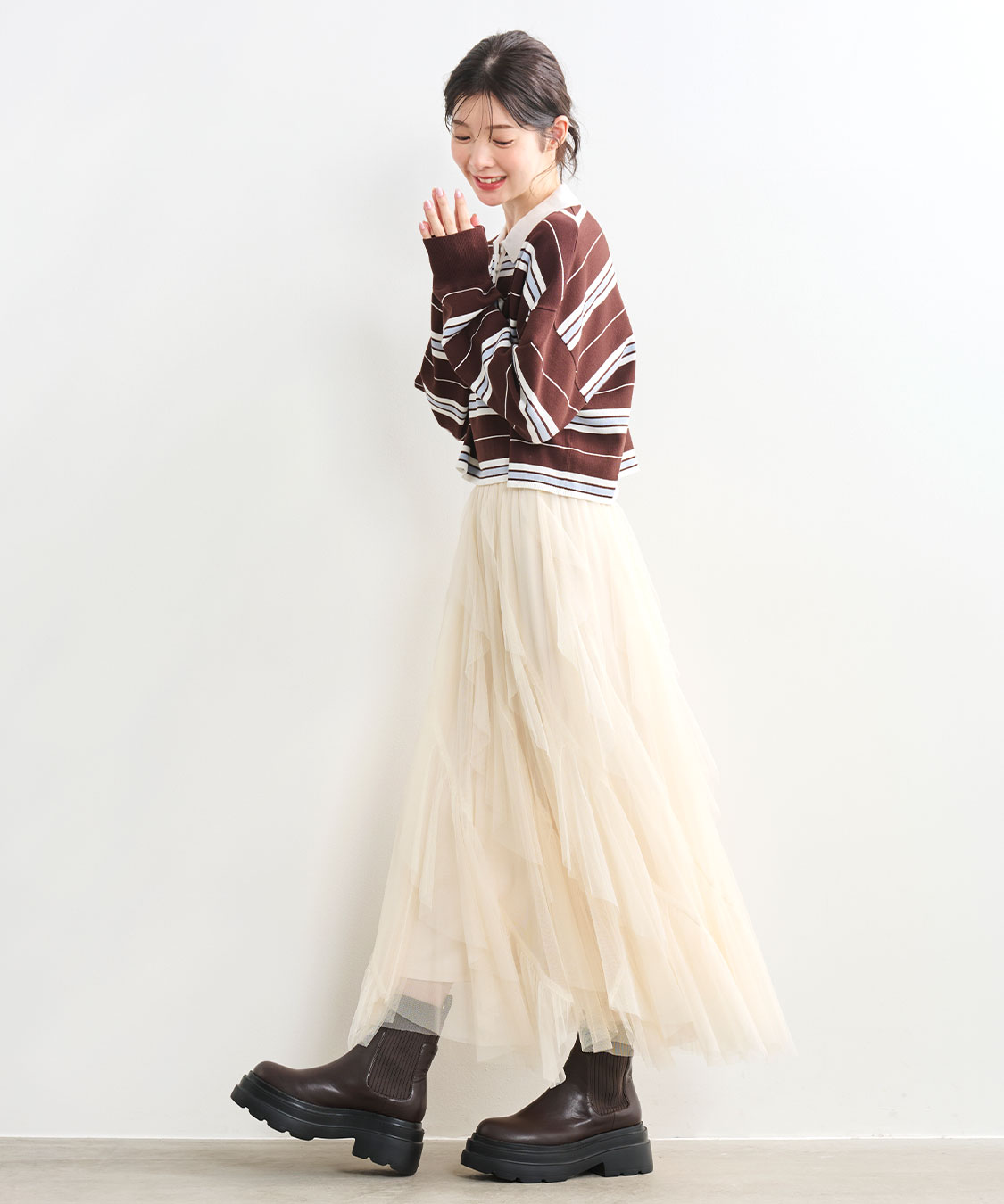 マルチボーダーラガーニット｜PETAL ONLINE（ペタルオンライン）