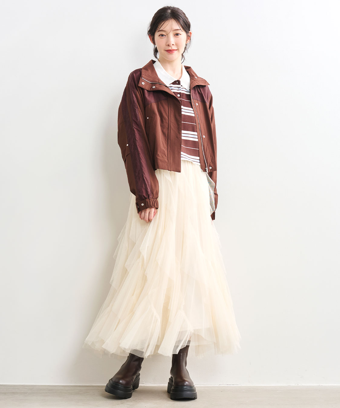 完売色 ココディール 新品タグ付 マルチボーダーラガーニット ブルー 完売色 ココディール 新品タグ付 マルチボーダーラガーニット