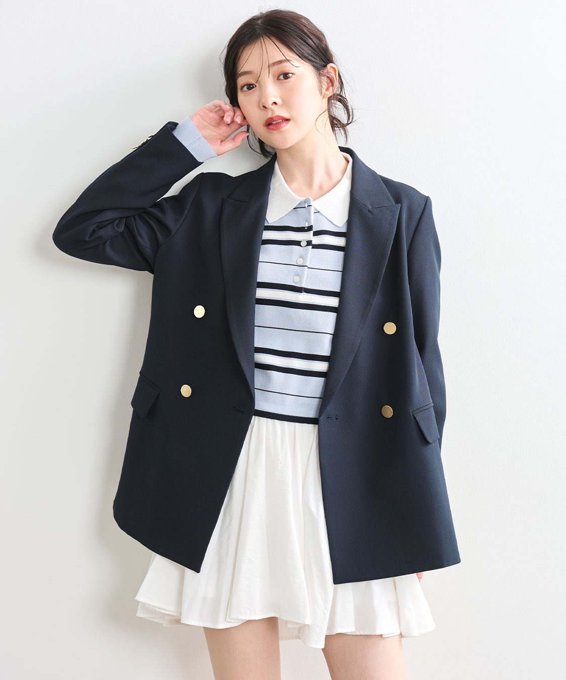 マルチボーダーラガーニット｜PETAL ONLINE（ペタルオンライン）