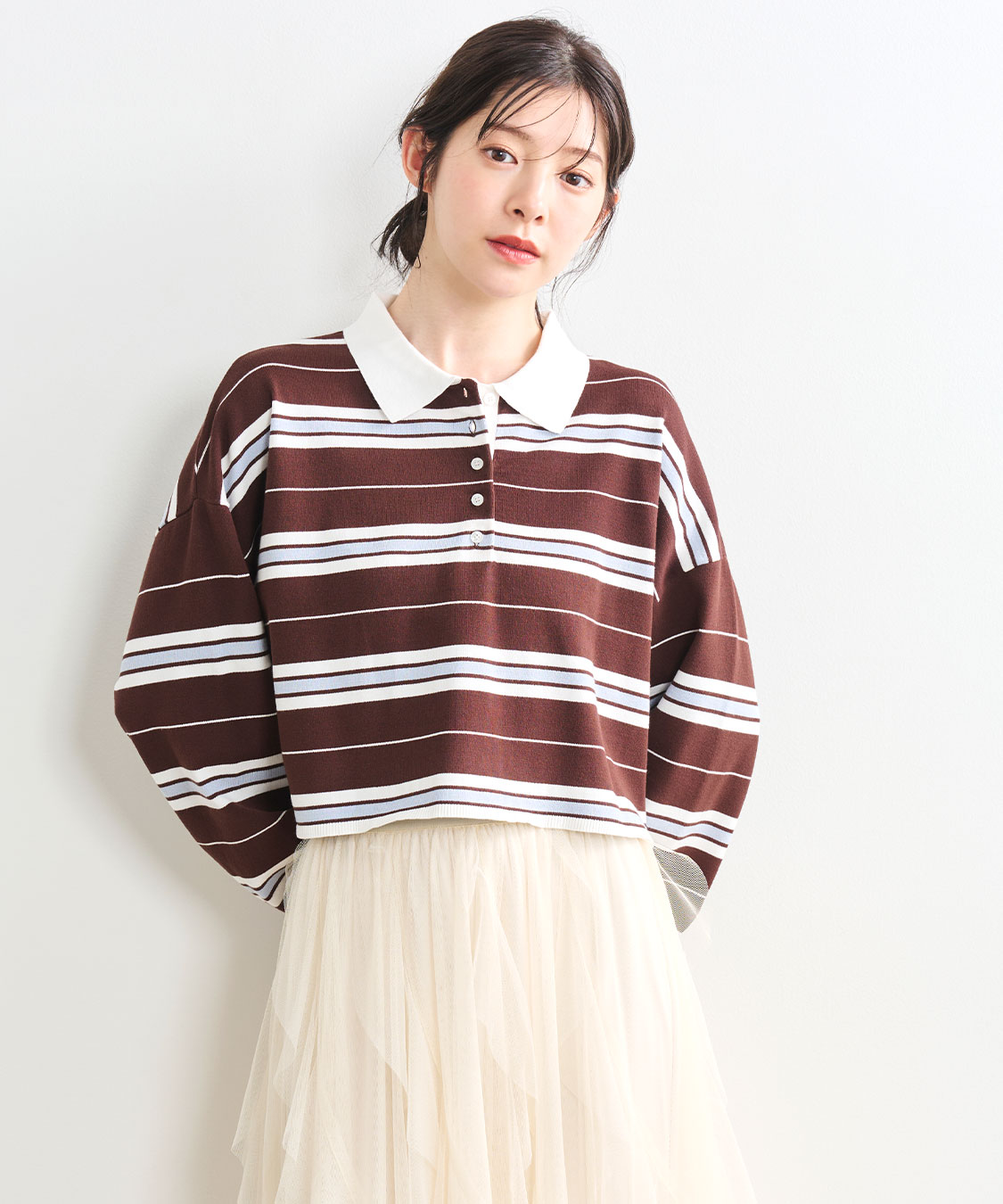 マルチボーダーラガーニット｜PETAL ONLINE（ペタルオンライン）