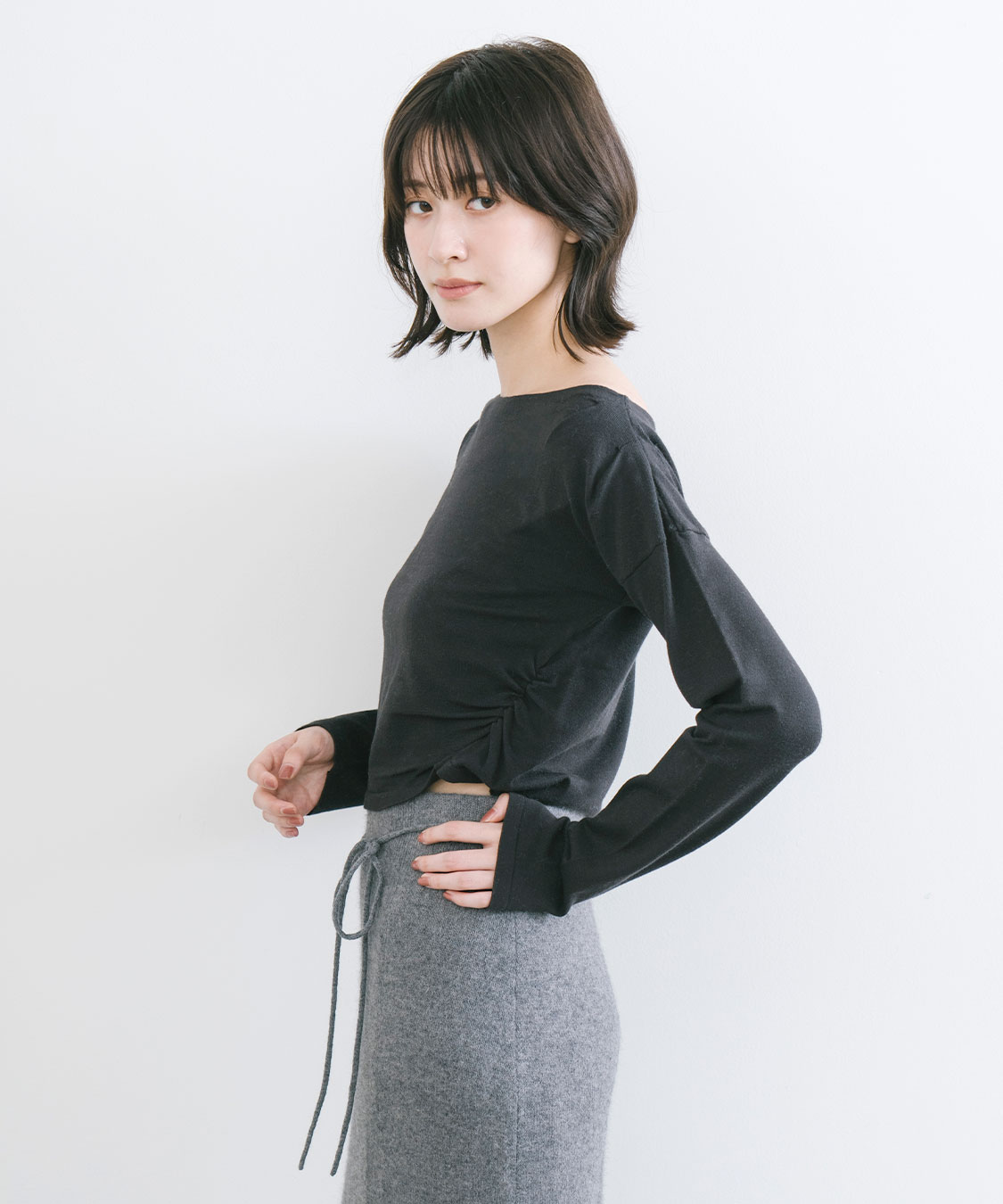 coco_tarou0522 様 タックギャザーデザインニット｜PETAL ONLINE（ペタルオンライン）