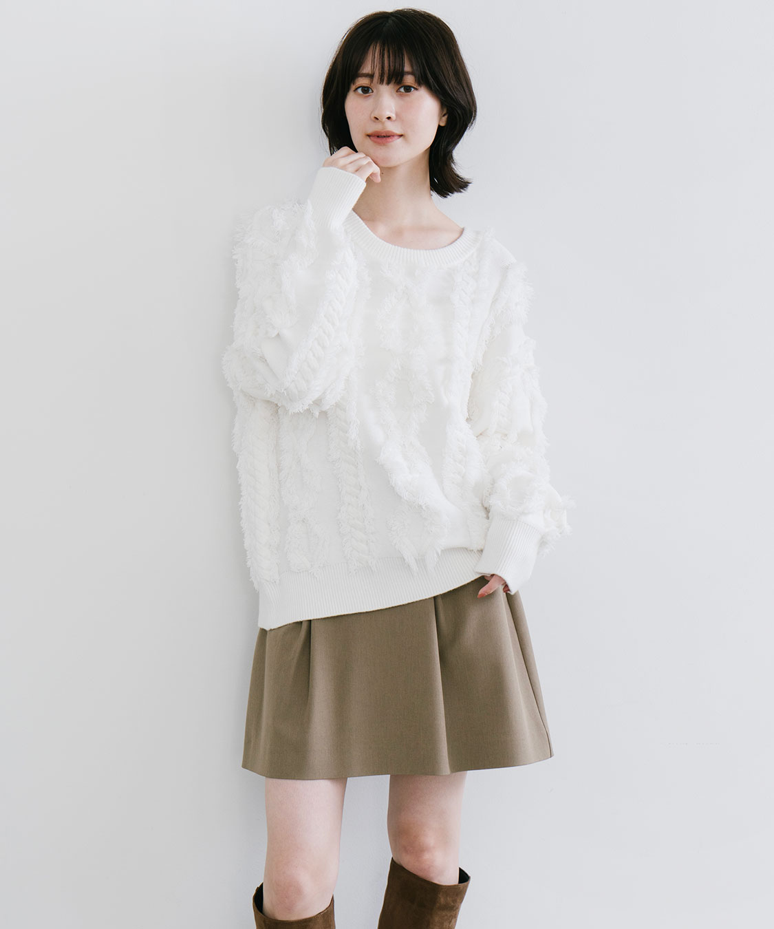 kolor クレイジーパターンニット アシメ ケーブル フリル 異素材ドッキング kolor/カラー】CRAZY PATTERN KNIT【買取入荷情報】 | カインドオル