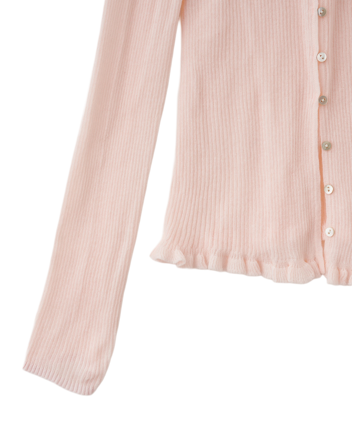 25AW CO/SILK リブカーディガン Whim Gazette（ウィムガゼット）の「RAW SILK リブカーディガン