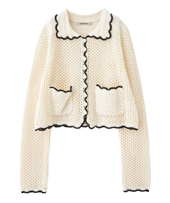 り*ん様 新品 The Barnnet バーネット クロシェニットカーディガン The Barnnet（ザバーネット） ｜ニットカーディガン - メルカリ