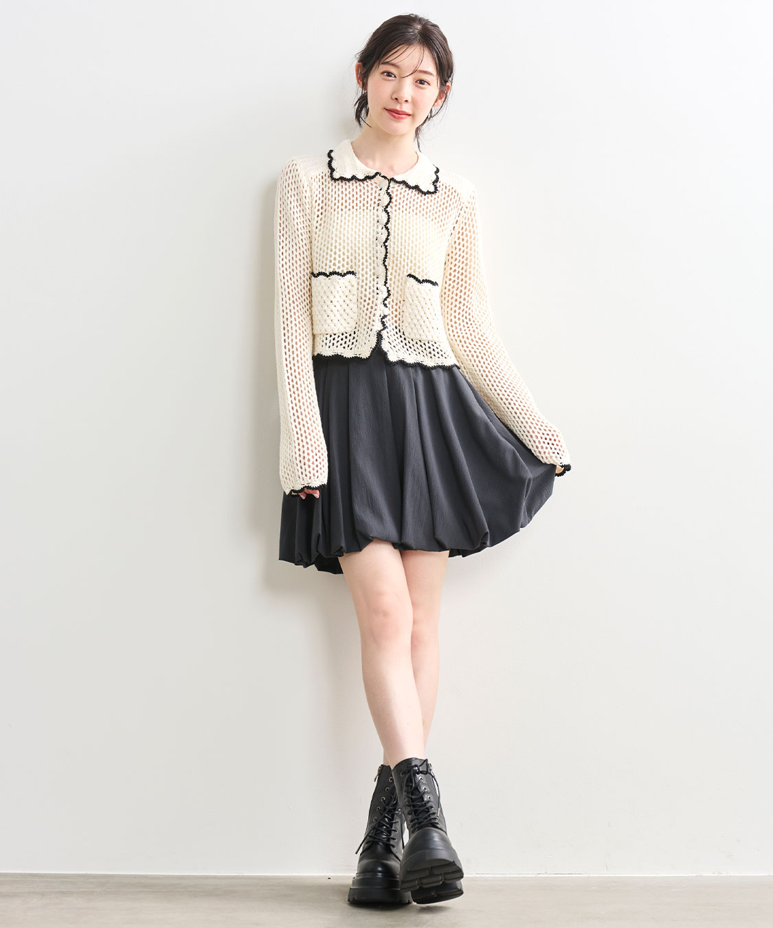 クロシェニットカーディガン｜PETAL ONLINE（ペタルオンライン）