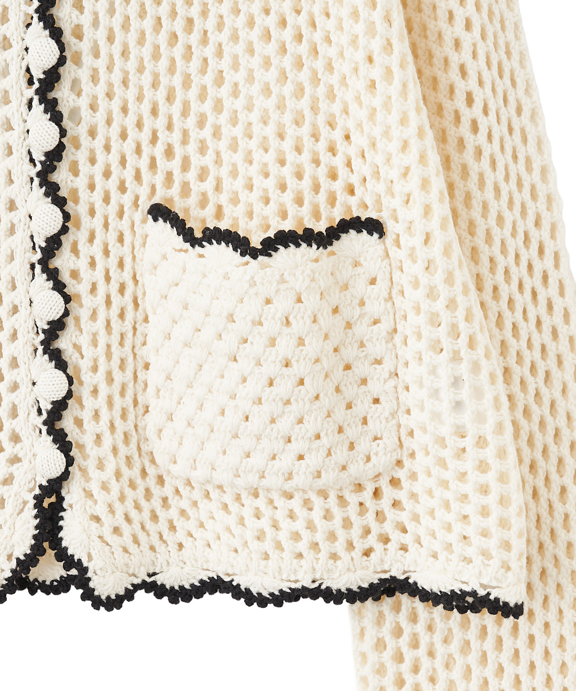 COCODEALクロシェニットカーディガン COCO DEALクロシェニットカーディガン クロシェニットカーディガン