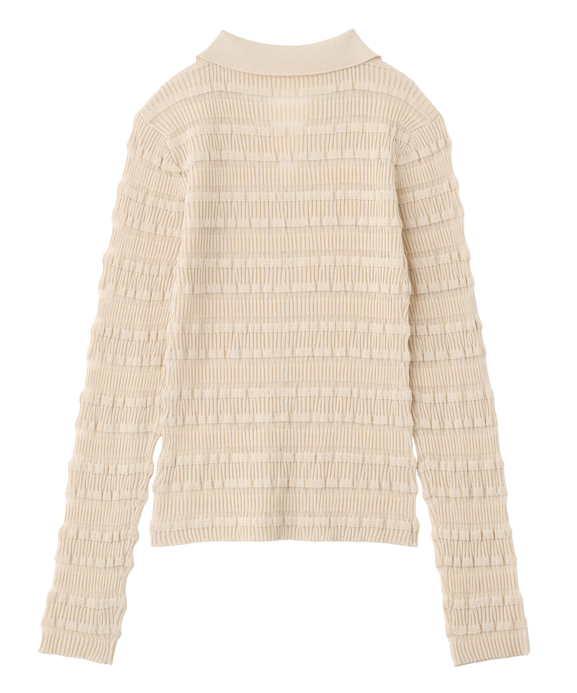 フリルボーダーニットシャツ｜PETAL ONLINE（ペタルオンライン）