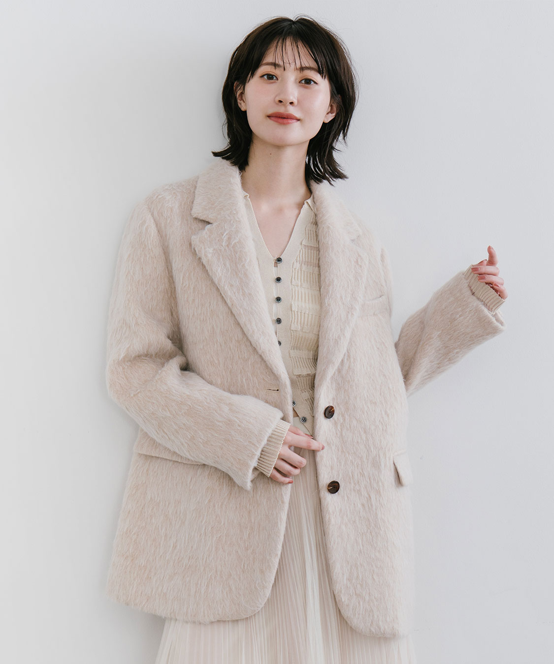 フリルボーダーニットシャツ｜PETAL ONLINE（ペタルオンライン）