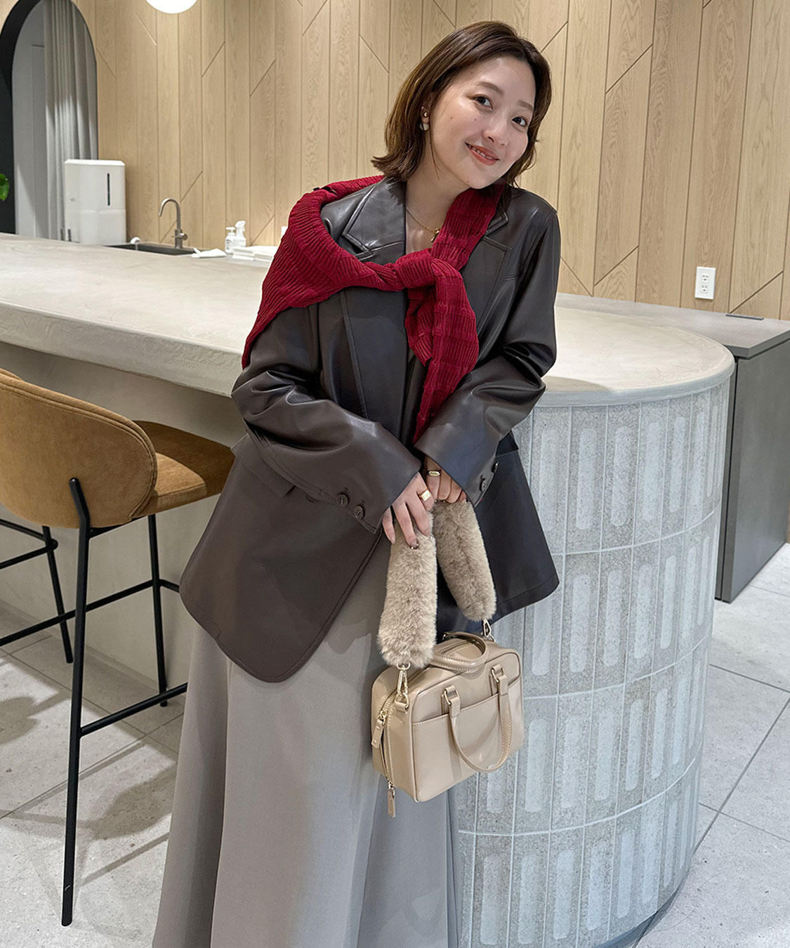 フリルボーダーニットシャツ｜PETAL ONLINE（ペタルオンライン）