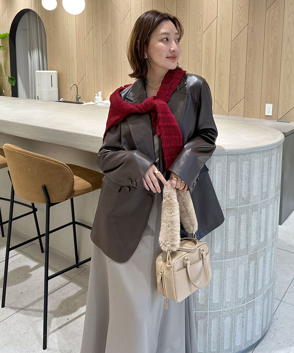 フリルボーダーニットシャツ｜PETAL ONLINE（ペタルオンライン）