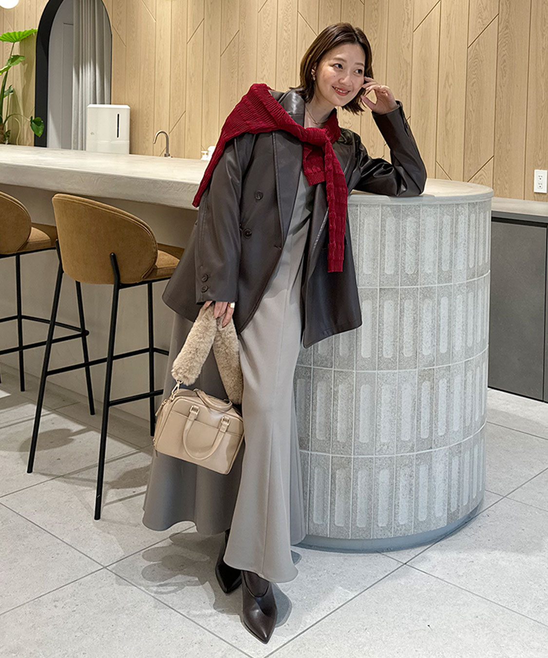 フリルボーダーニットシャツ｜PETAL ONLINE（ペタルオンライン）