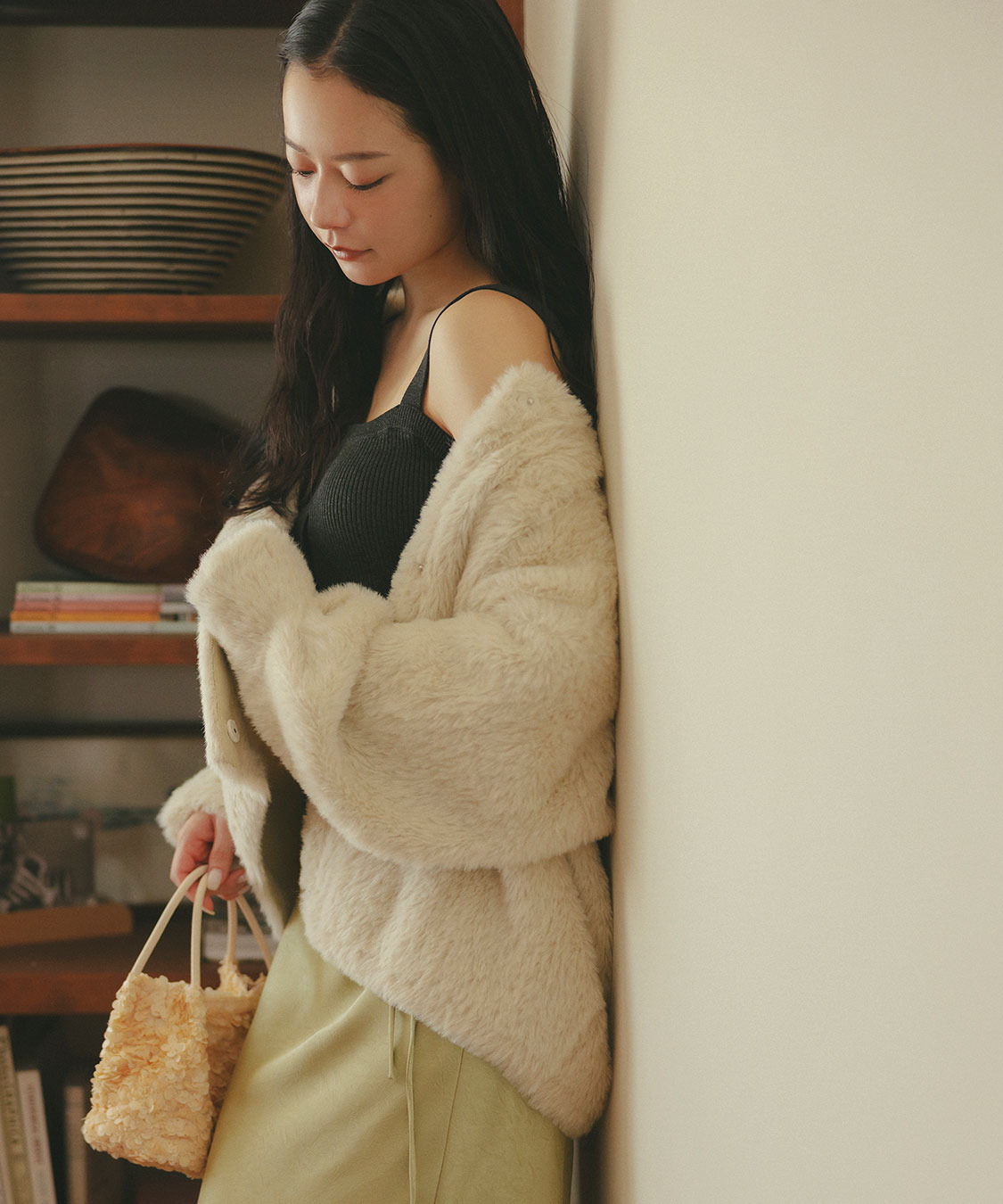 【新品・未使用】CASA FLINEダブルブレストコート/BEIGE 今期 ZARA ショート丈ダブルブレストコート ミンク｜Yahoo