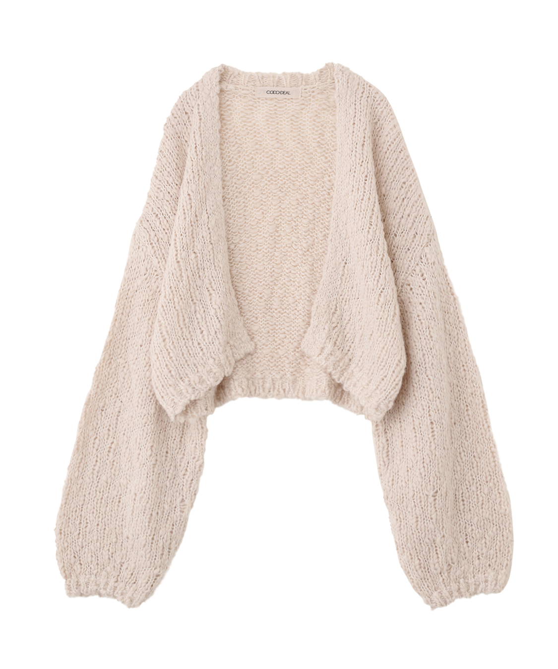 新品新作 dolce メゾンドドルチェ ウェイビーカーディガン アイボリー 新品新作 dolce メゾンドドルチェ ウェイビーカーディガン