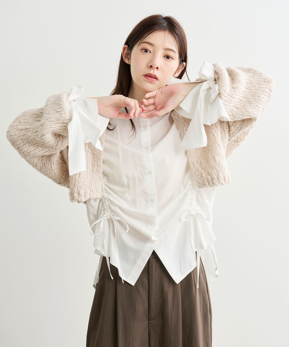 新品【コルコバード】フリルカーディガン★S★キャメルベージュ 新品【コルコバード】フリルカーディガン☆S☆キャメルベージュ 新品