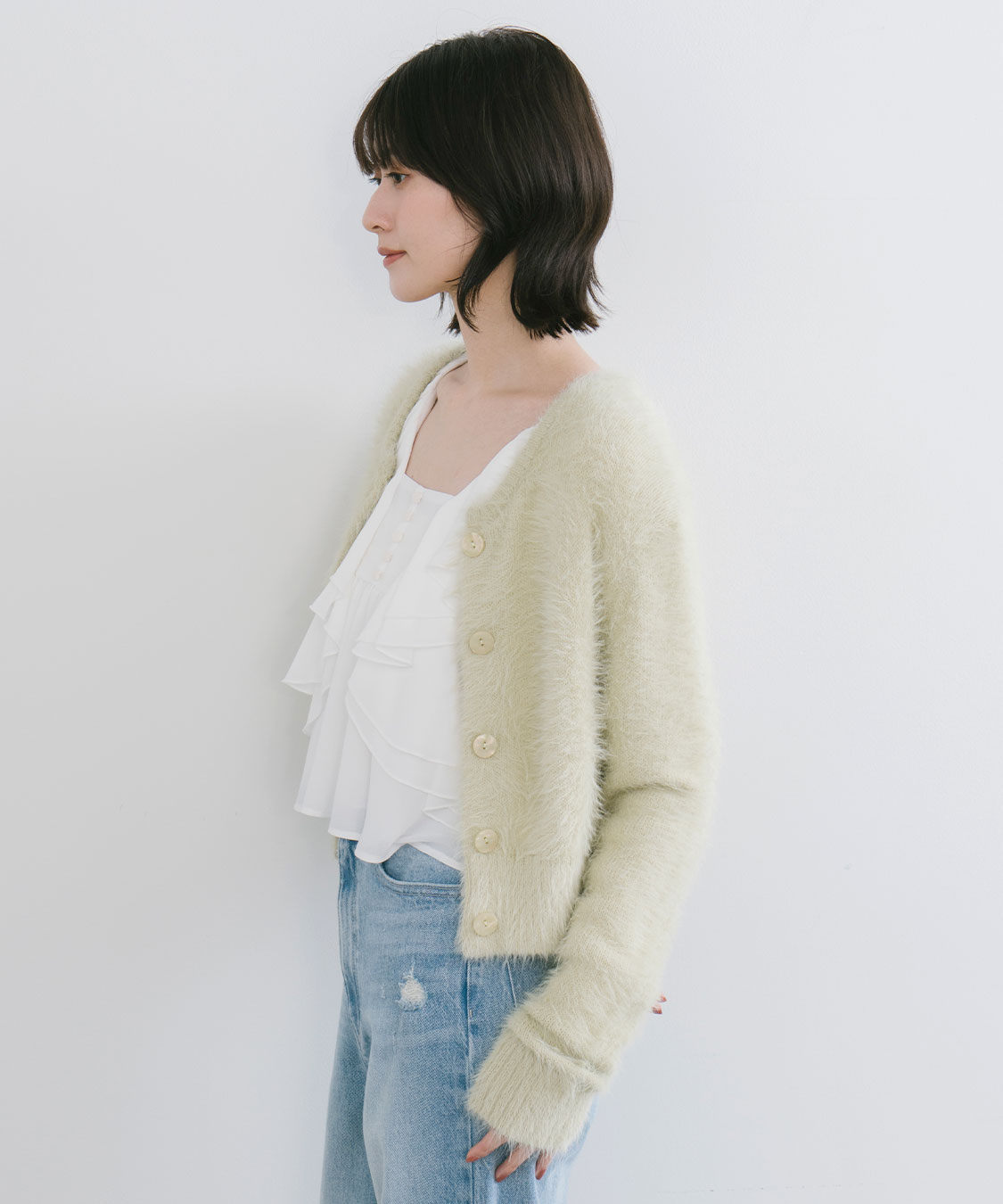 フェザーコンパクトニットカーディガン｜PETAL ONLINE（ペタルオンライン）