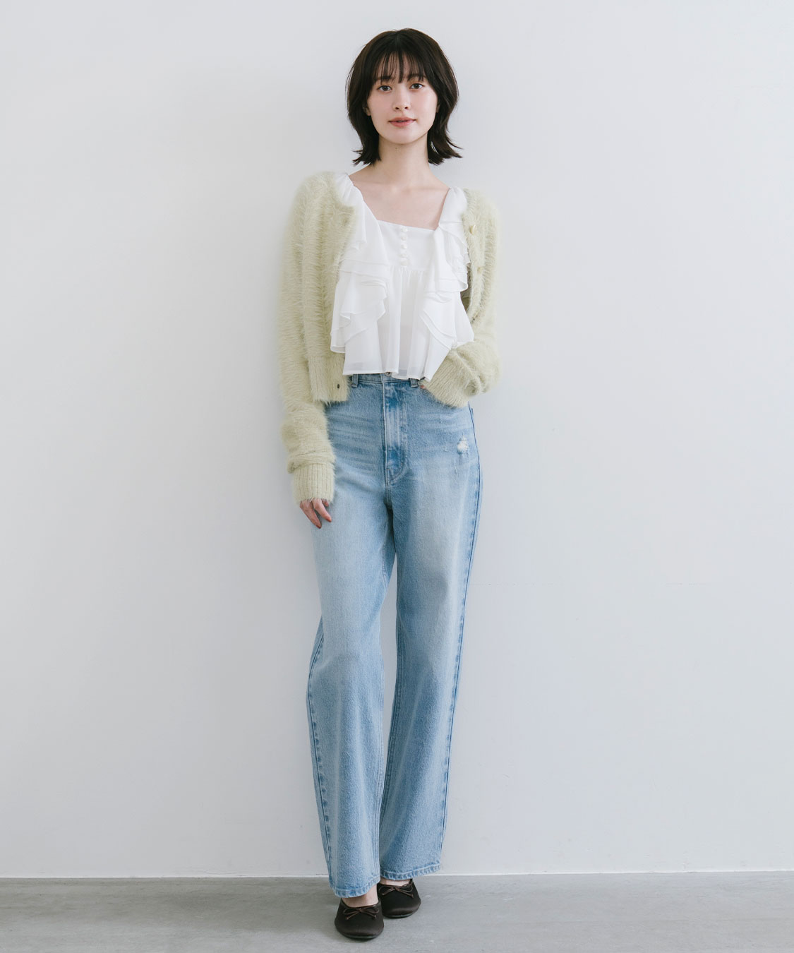 【新品・未使用】ココディール　フェザーコンパクトニットカーディガン フェザーコンパクトニットカーディガン｜PETAL ONLINE（ペタル