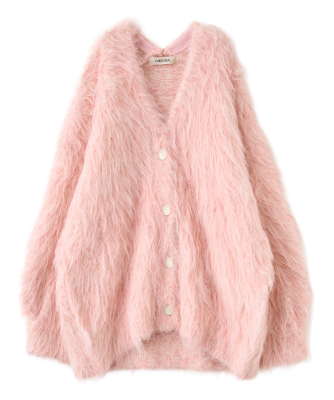 ロングシャギーカーディガン