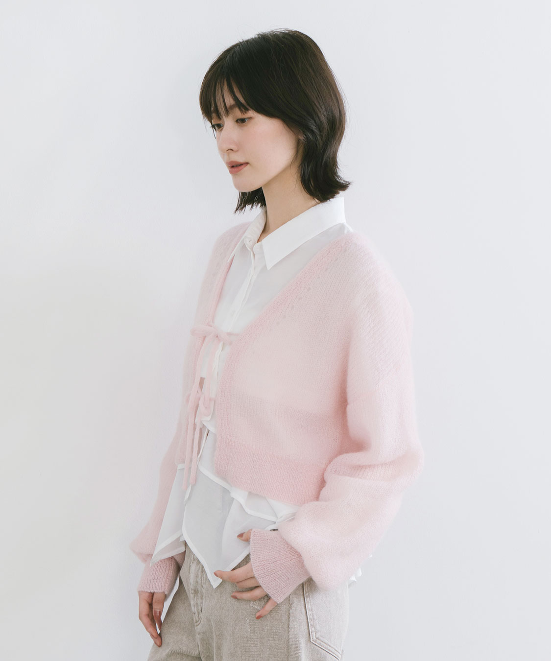モヘアニットリボンカーディガン｜PETAL ONLINE（ペタルオンライン）