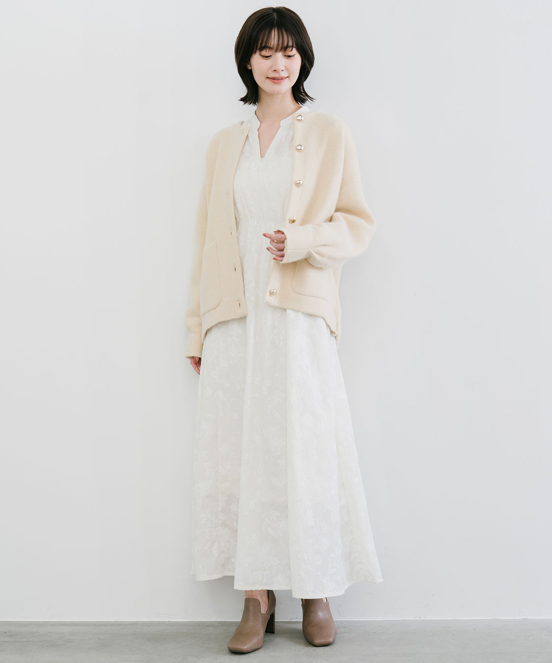 ファビアナフィリッピ　コート　ダブルフェイス　ニット切替　カシミヤ混　モヘヤ混 ファビアナフィリッピ コート ダブルフェイス ニット切替