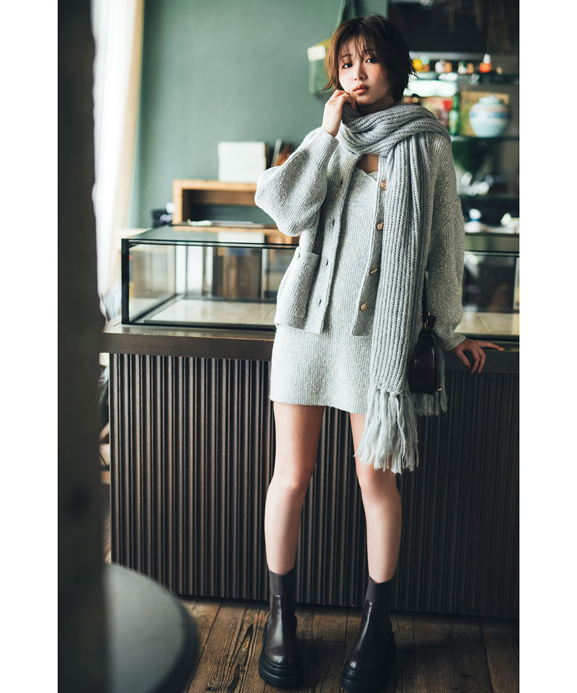 COCO DEAL マーブルチュールワンピース×ミニワンピースセット SALE】COCODEAL マーブルチュールワンピース×ミニワンピース