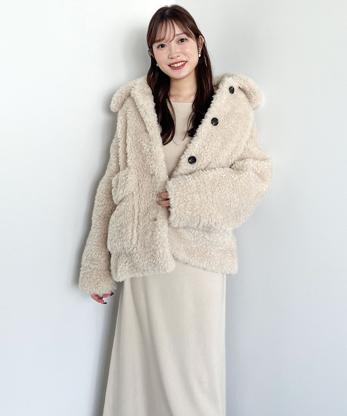 オフショルドレープニットワンピース｜PETAL ONLINE（ペタルオンライン）