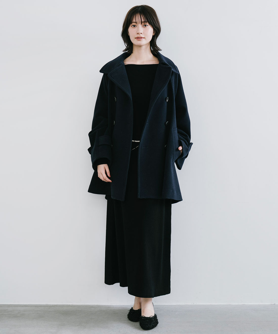 オフショルドレープニットワンピース｜PETAL ONLINE（ペタルオンライン）