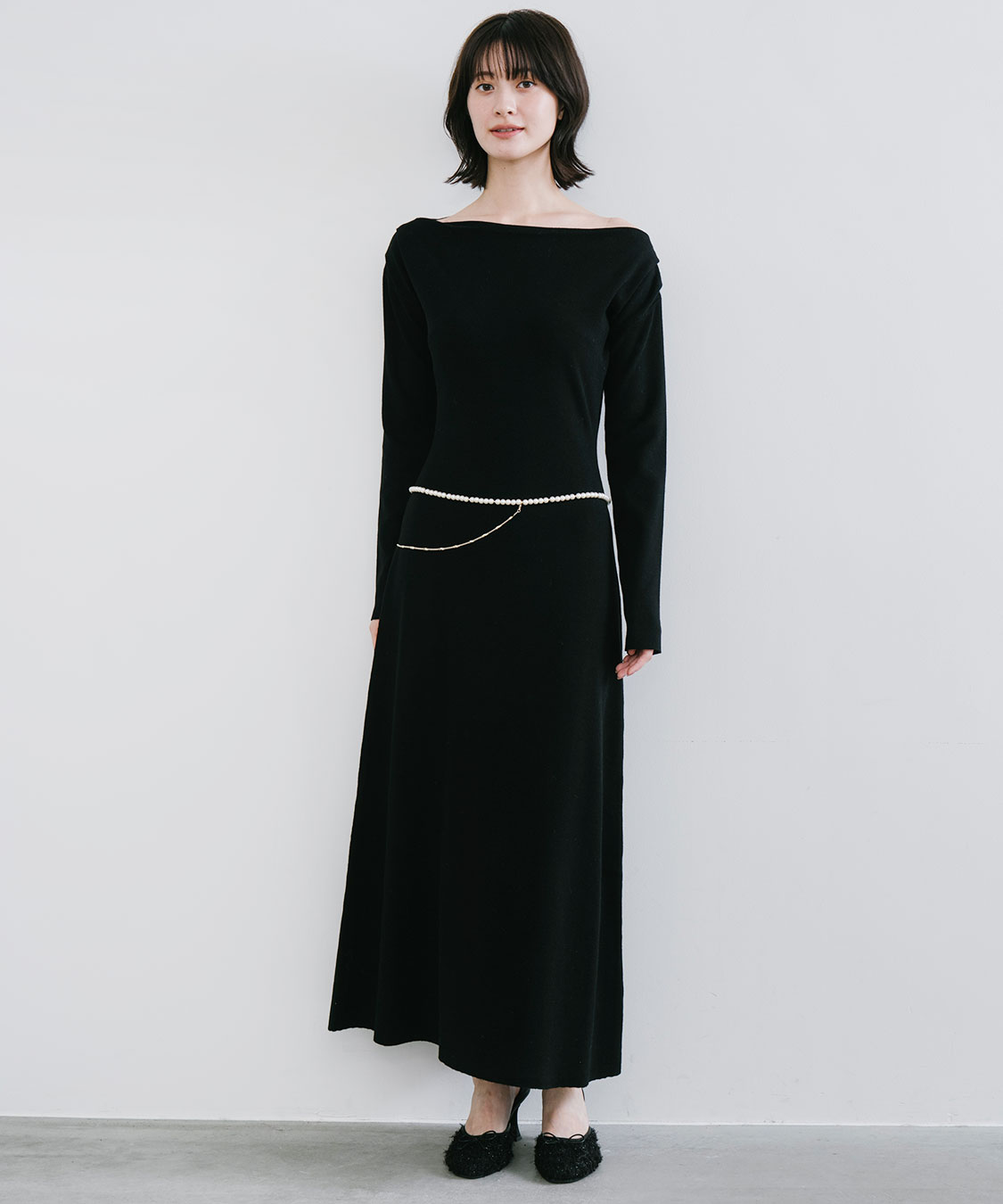 オフショルドレープニットワンピース｜PETAL ONLINE（ペタルオンライン）