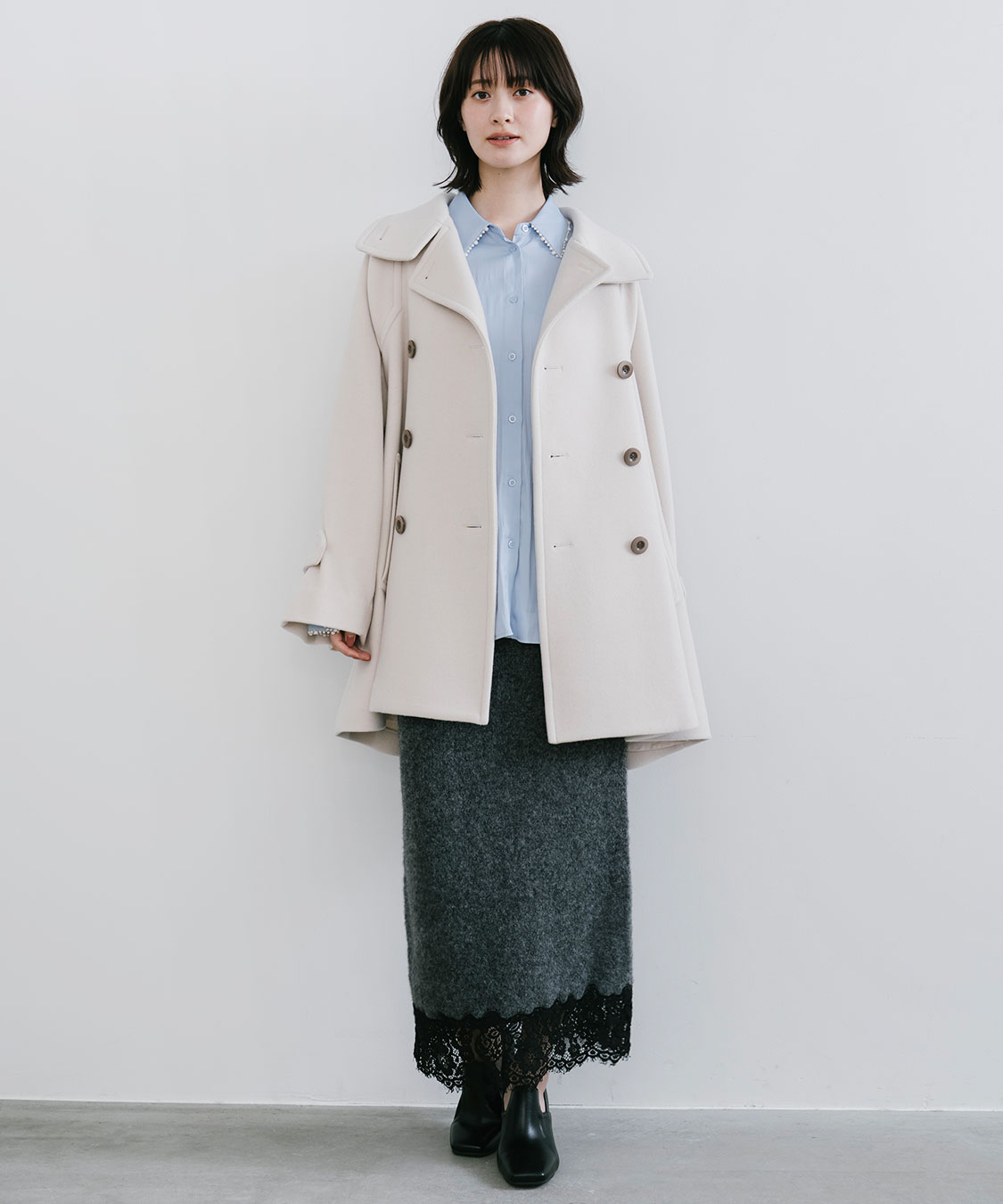 Nako　マルティニーク　レースタイトスカート　フードガウンコート Nako様専用 マルティニーク レースタイトスカート フードガウン