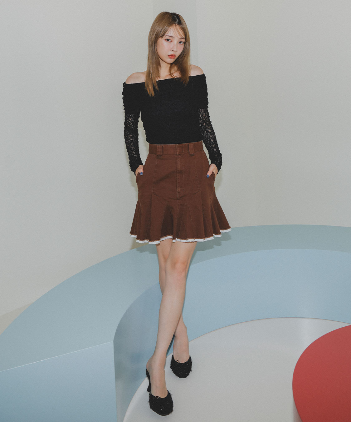 COCODEAL バリエーション ラウンドトゥミュール