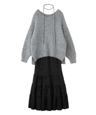 杢グレー×ブラック