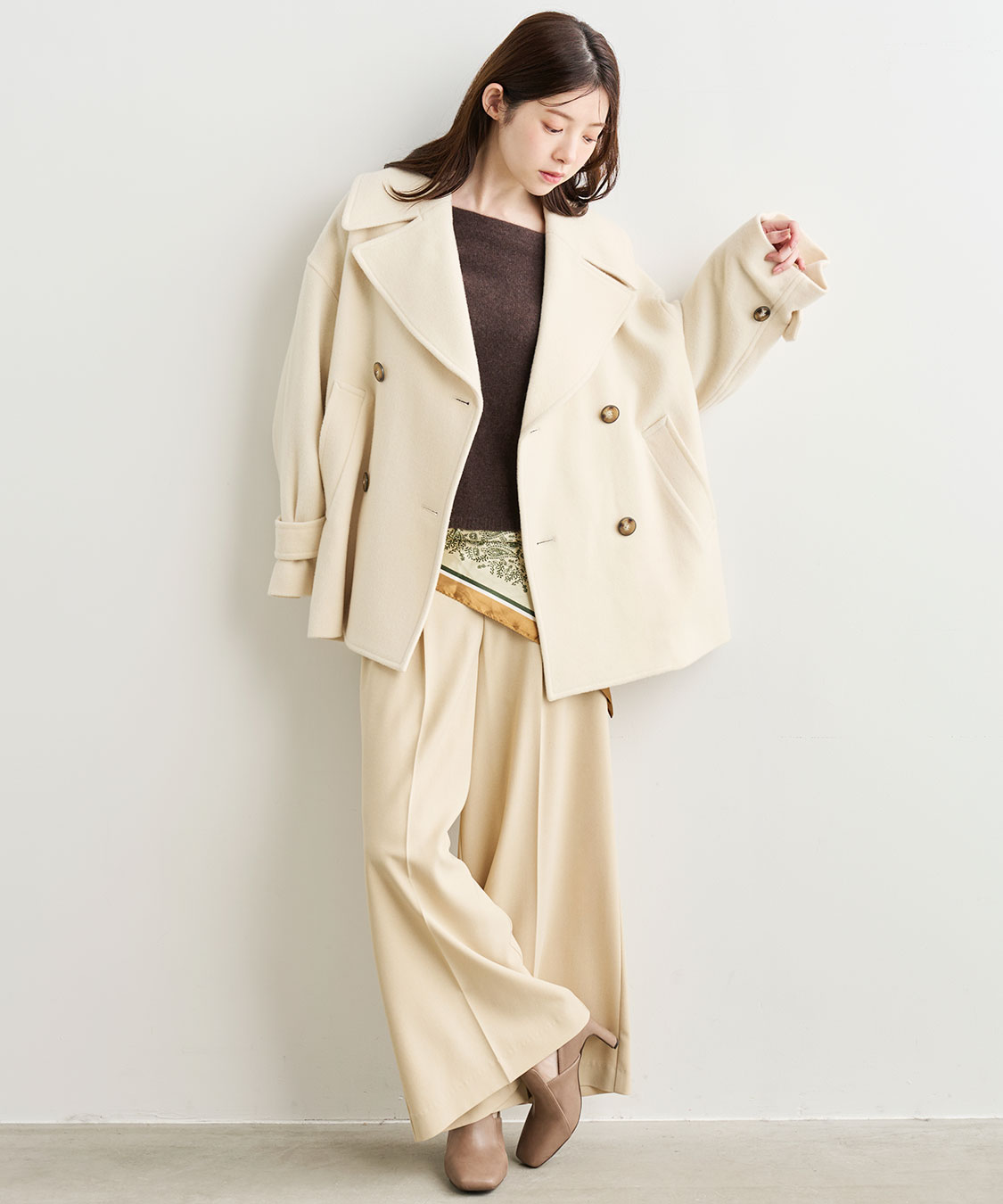 会途 ページ ツイルタックセミワイドパンツ｜PETAL ONLINE（ペタルオンライン）