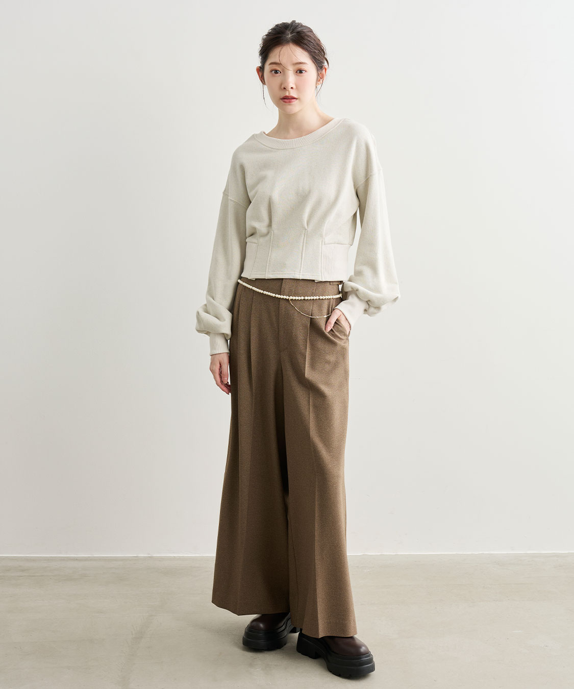 ツイルタックセミワイドパンツ｜PETAL ONLINE（ペタルオンライン）